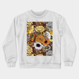 Bouquet of flowers- roses, peonies, daisies and ferns 2 Crewneck Sweatshirt